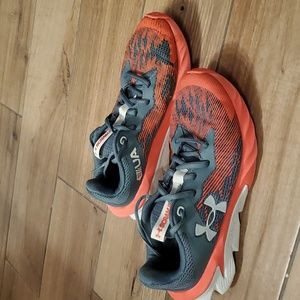 Under Armour Kids Sneakers in Red and Gray